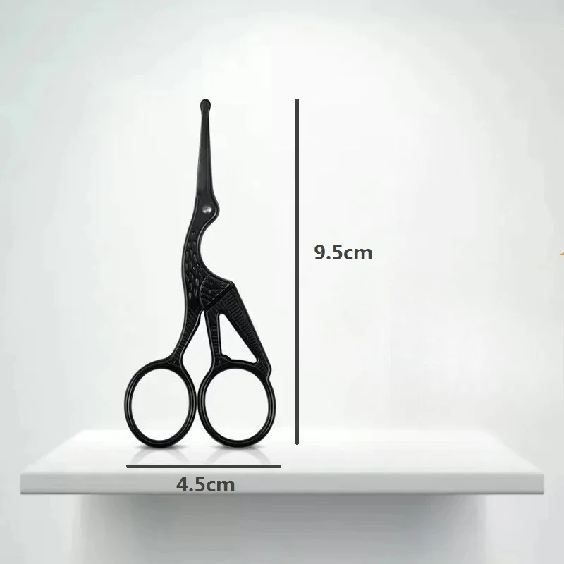 Facial Hair Scissors Rounded Professional Stainless Steel Mustache Nose Hair Beard Eyebrows Eyelashes Trimming Clippers 6