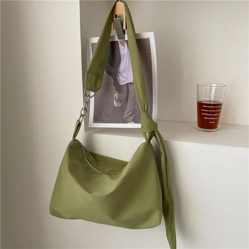 Crossbody Bag Black Crossbody for Women Girls Handbag Shopper Casual Solid Simple Chain Knotted Straps Messenger Shoulder Totes Bags crossbody bag,women shoulder bag