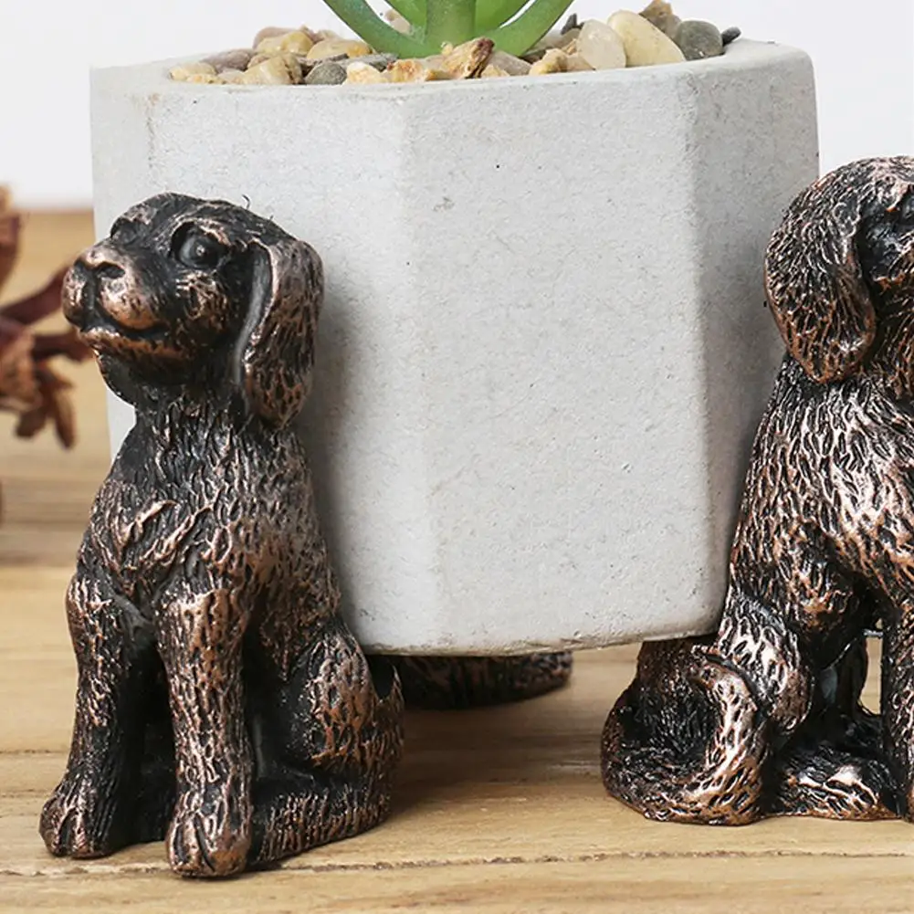Garden Pot Risers 3PC Garden Cat Dog Plant Pots Risers Pad Animal Shape Flower Pot Feet Stand Resin Pot Foot Plant Bonsai Holders Outdoor