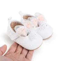 MISOWMNJOY Cute Baby Girl Flats with Bows Floral Soft Soles Infant Mary Jane Shoes Anti-slip Casual Walking Shoes for Newborn 5