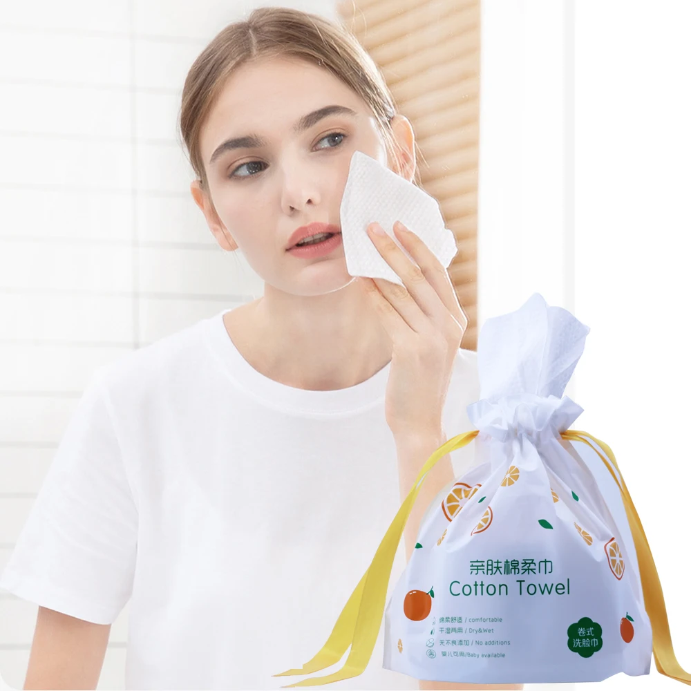 Soft Facial Wipes Face Makeup Removing Towel Disposable Face Towel Daily Cleansing Cloths Face Towel for Skincare(pack of 3) 3 rolls 135pcs cleaning towel kitchen cleaning wipes dish cloths kitchen scouring pad for kitchen cleaning dish bowl green