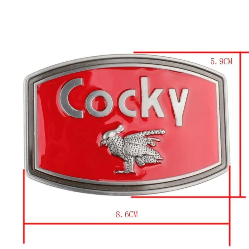 Fancy Gift Cocky Cock Bird Fashion Belt uomo Animal Print fibbia in metallo