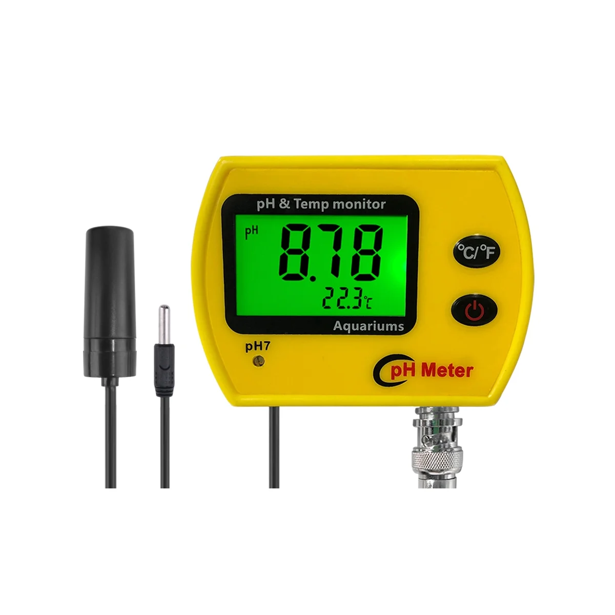 

PH Meter with Backlight Online PH-991 Aquarium PH Tester Temp Monitor Durable Acidimeter Tool for Tank Swim EU Plug