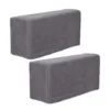 2 Pcs Stretch Comfortable Polyester Sofa Arm Covers Couch Armrest Protectors Recliner Slippers Fabric Decor Accessories 1