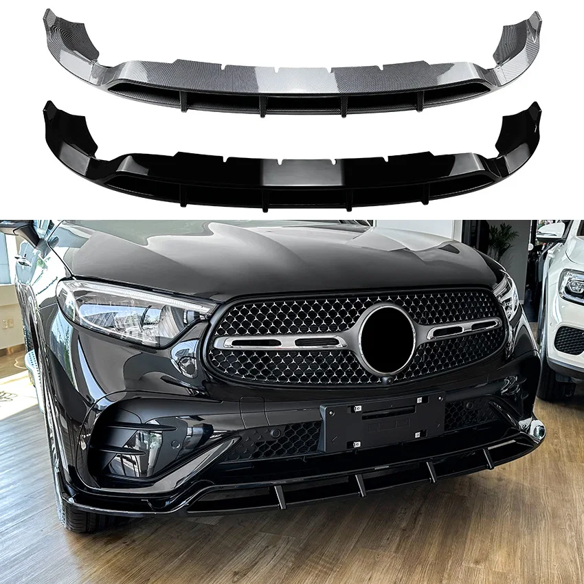 Accessori Per Auto Paraurti Anteriore Spoiler Splitter Canards Vents Copertura Trim Per Mercedes Benz Classe Glc X254 Glc260 300 2023 +
