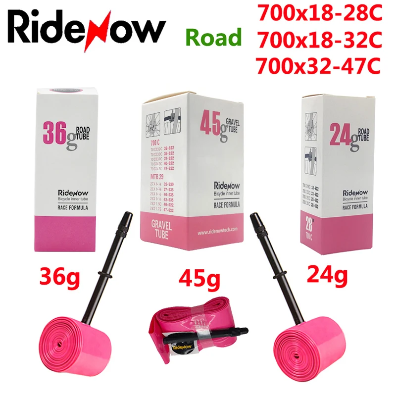 Chambre à Air TPU Ultralégère Pour Vélo Route/VTT 700C - 18-32C - Valve 45/65/85 Mm - 28g