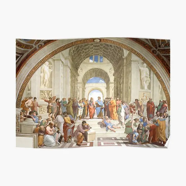 

The School Of Athens Poster Print Decoration Room Painting Wall Funny Art Picture Vintage Decor Home Modern Mural No Frame