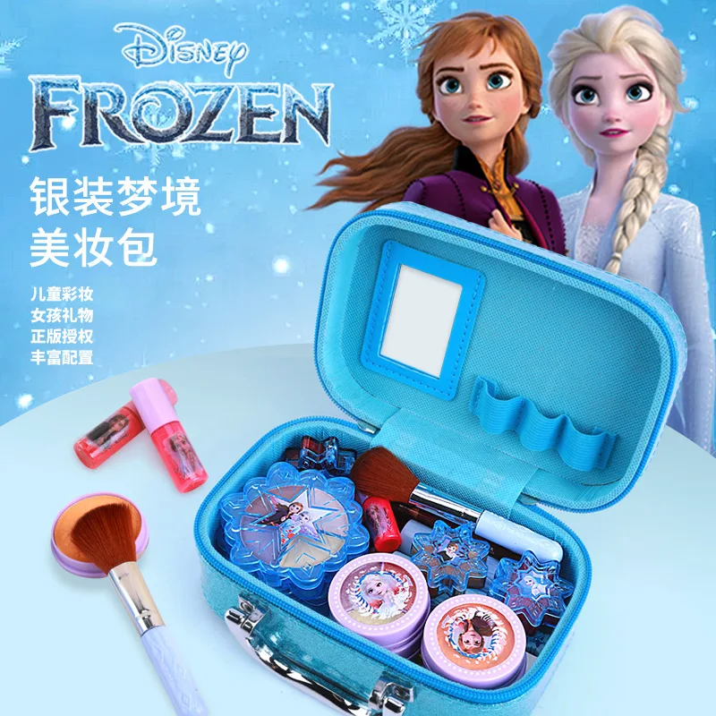 Disney girls frozen 2 princess real elsa Cosmetics Make up set polish Beauty makeup box kids Christmas present gift