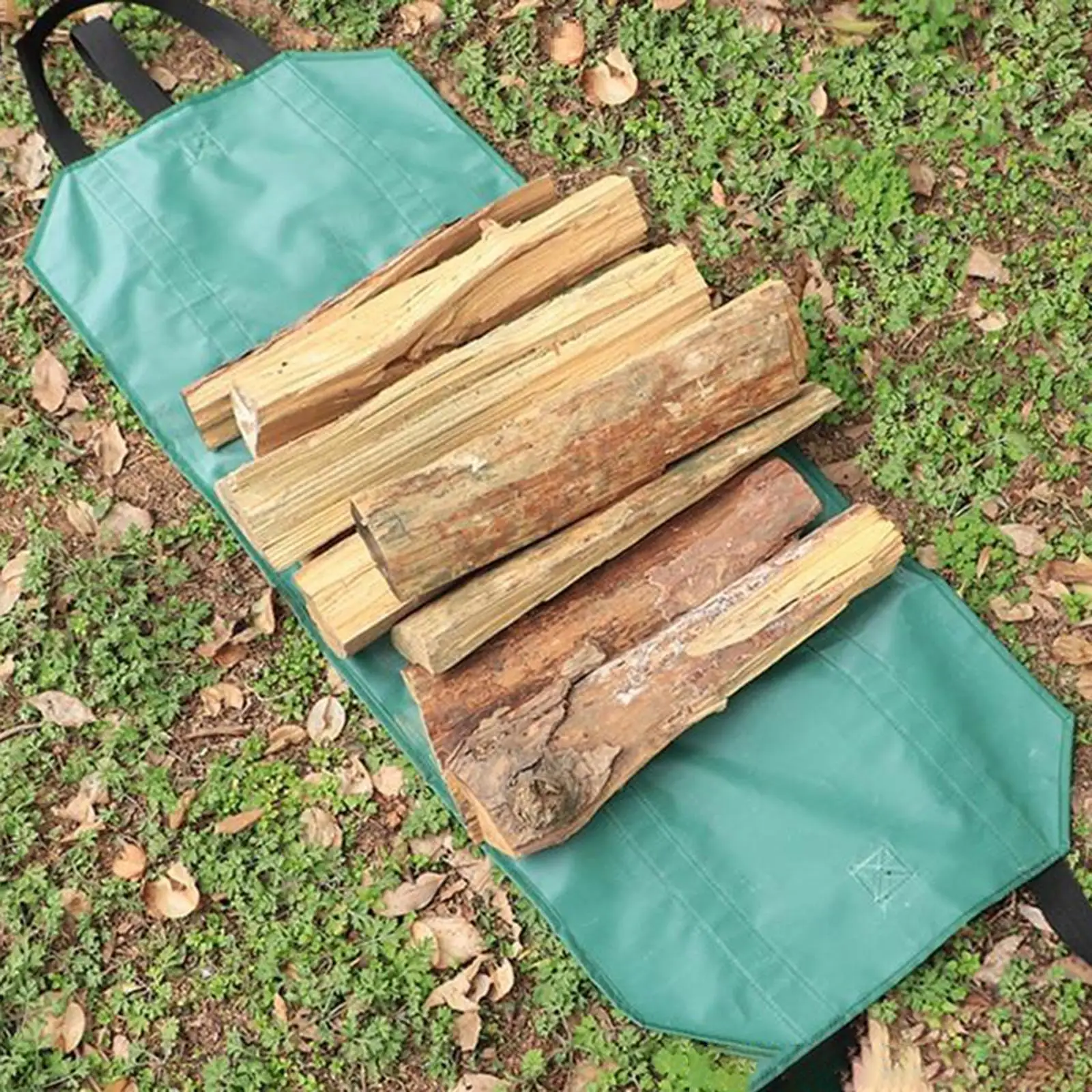 Firewood Log Carrier Storage Bag Log Holder for Picnic Travel Indoor Outdoor 2