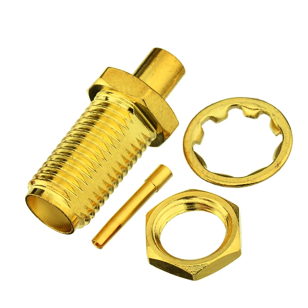 SMA Female RF Coaxial Connectors for Semi Rigid Cable