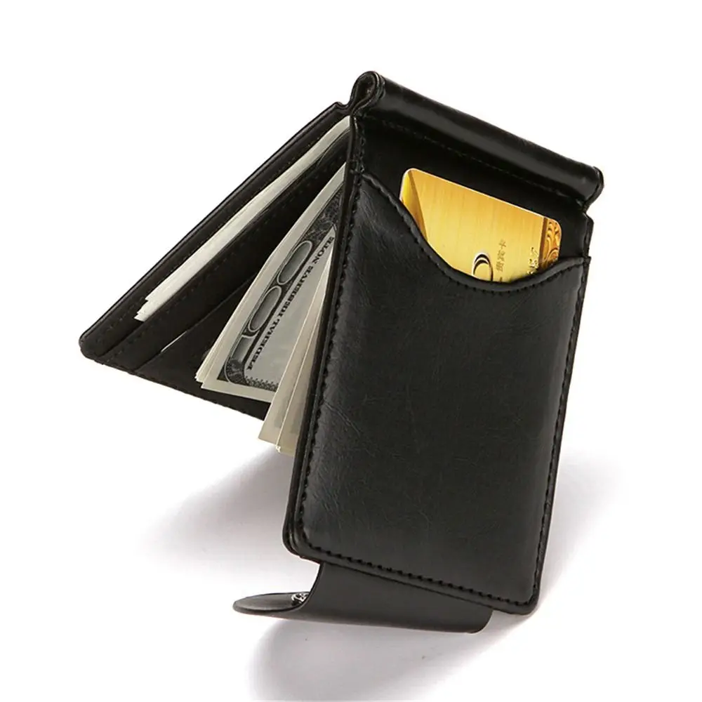 High Quality Multifunctional PU Leather Short Wallets Male Fashion Vintage Purse Hasp Coin Pouch Cards Holder Money Clips 5