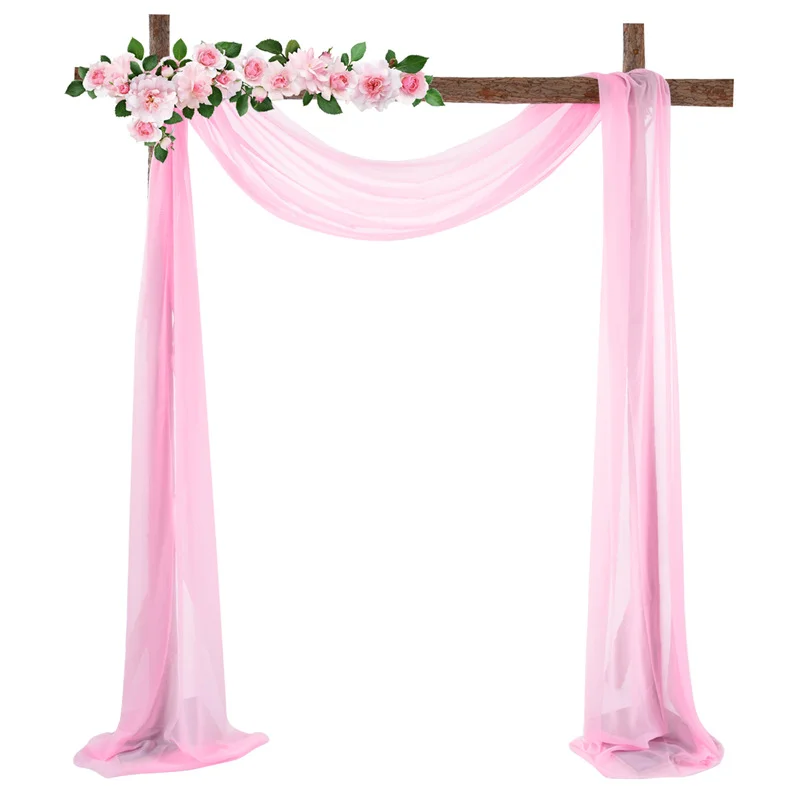 

70*550cm Wedding Arch Drape Chiffon Fabric Draping Curtain Drapery wedding chiffon Draping Ceremony Reception Hanging Decoration