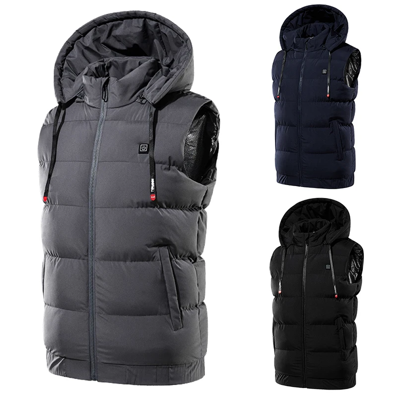 Heated Vest Men Women Heating Vest Thermal Usb Charging Vest Heating Warmer Pad Hiking Warm Outdoor Cloth Heated Jacket Vest