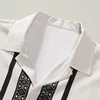 Men's Two-Piece Geometric Printed Button Down Shirt and Shorts Hawaiian Style Suit 3