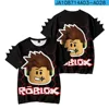 Summer 3D New Virtual World ROBLOX Short-sleeved Casual and Comfortable Children's Wear Cute Dinosaur Short-sleeved T-shirt 6