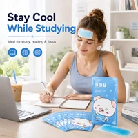 Disposable Cooling Gel Patch 10H Non Woven Ice Sticker for Summer Heat Relief Outdoor Camping Hiking Body Cooling Care Pad Use 5