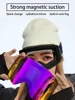 Ski Goggles Magnetic Suction Glasses Double-Layer Anti Fog Winter All Day Skiing Glasses Alpine Skiing Goggles Men's Glasses 4