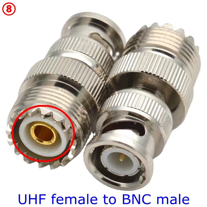 Ham Radio Antenna 2PCS UHF PL259 To Type N Coax Connector, N-Type Male To SO239 UHF Male Coaxial Adapter For WiFi Antenna, Extension Cable Coaxial Male To Male