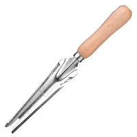 Stainless Steel Multi-functional Drafting Saw Shovel Wooden Handle Grass Cutting Knife Ideal for Gardening and Landscaping 1
