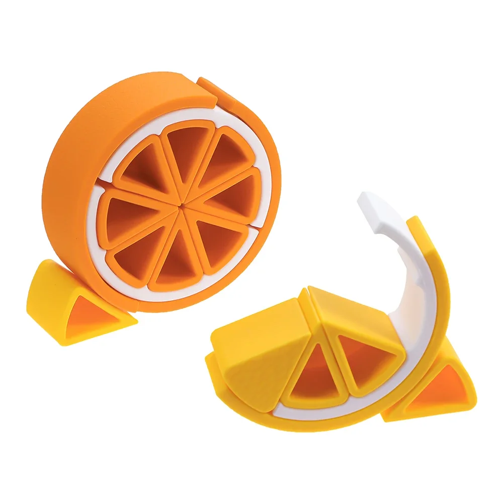 Silicone Building Block Lemon 3D Folding Soft Block Baby Silicone Teether BPA Free Baby Montessori Educational Toys Child Gifts