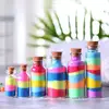 50X 2ML 5ML 10ML 15ML 20ML Small Cute Mini Plastic Bottles Vials Jars Containers Small Wishing Bottle PET With Cork Stopper Jars 6
