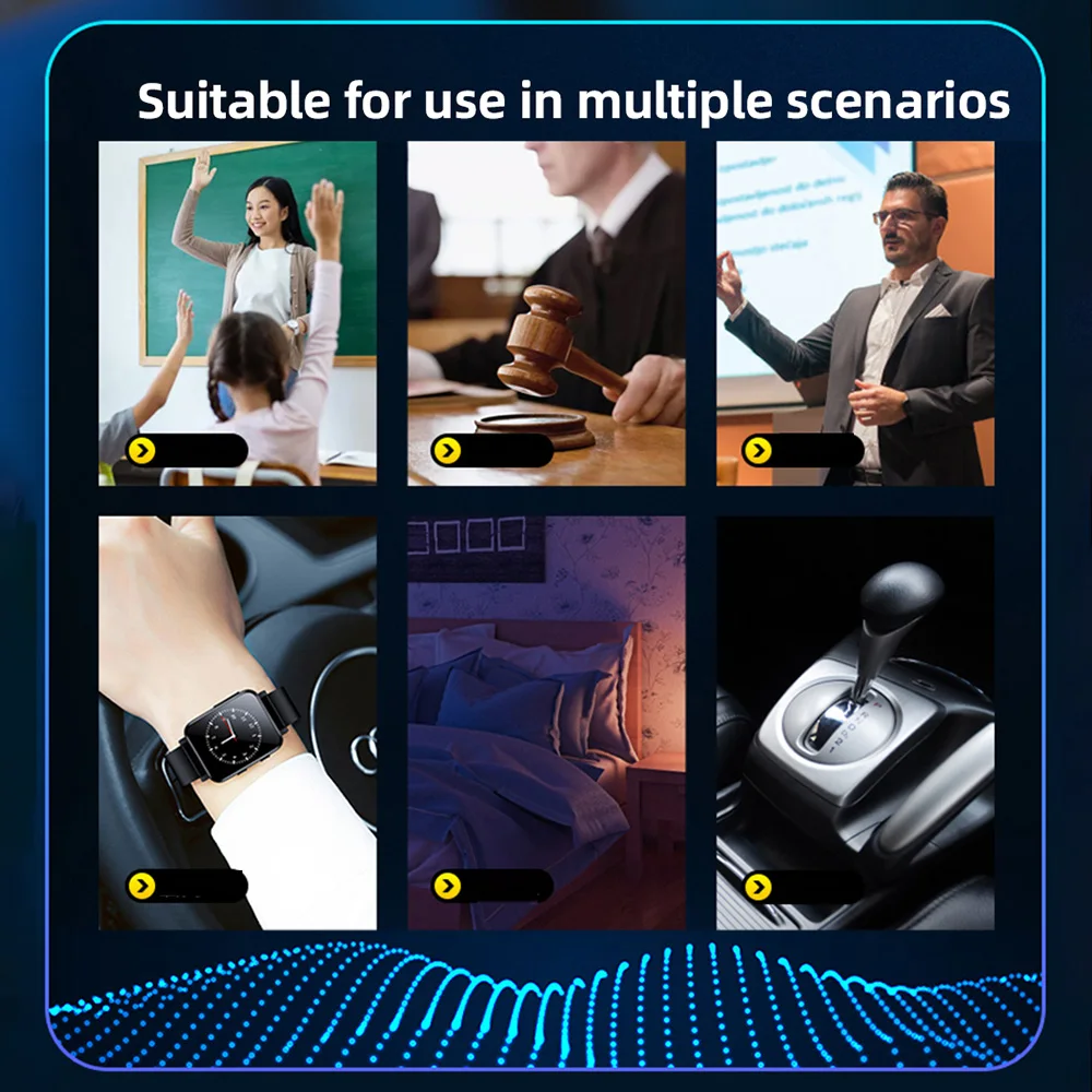 digital gravação relógio de pulso ditaphone áudio