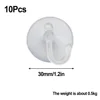 10Pc Suction Cup Hooks With Screw Nut 30-50 Mm Clear Sucker Pads Strong Adhesive Suction Holder For Car Glass Bathroom Wall Door 3