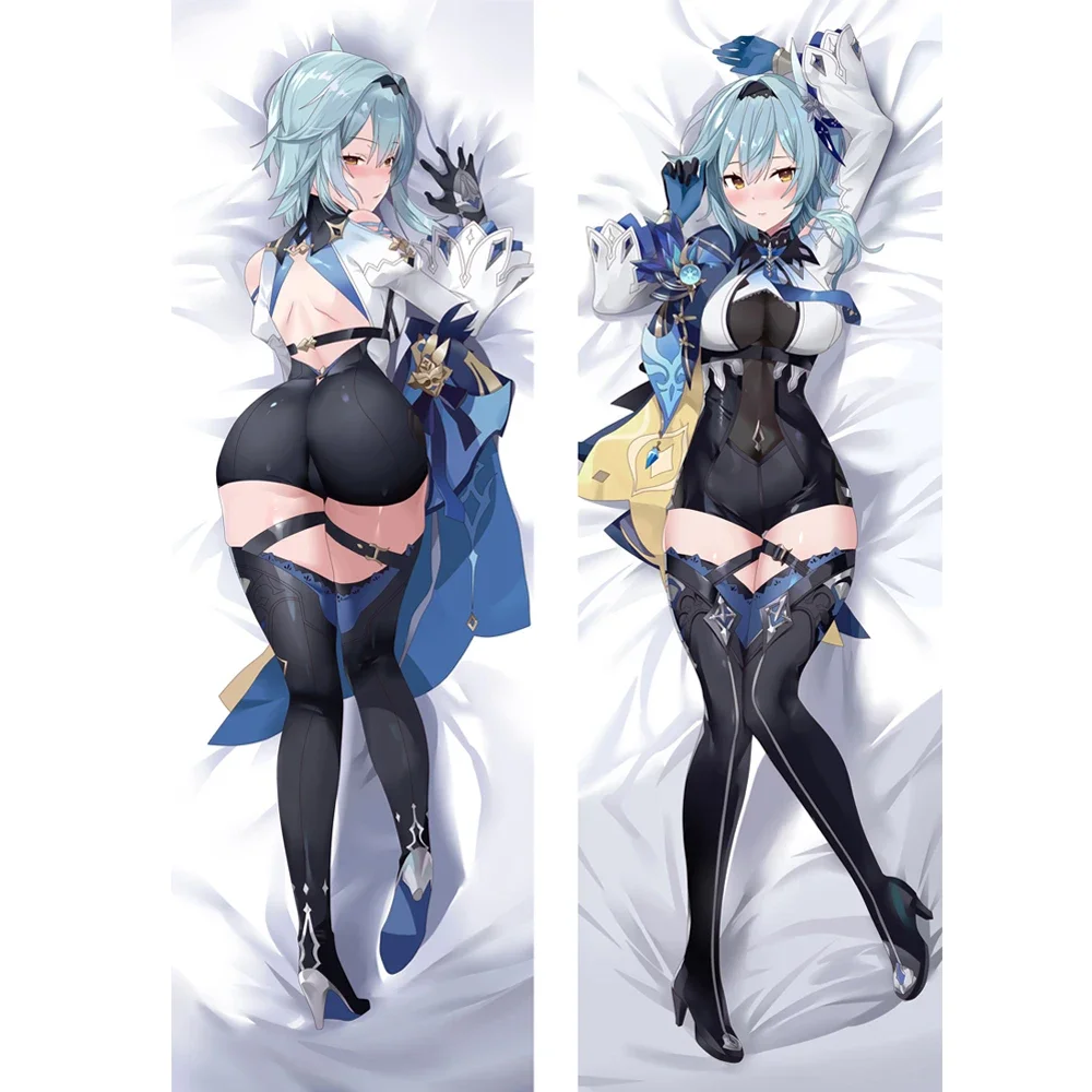 

Популярная игра Genshin Impact Eula Dakimakura обнимающая подушка для тела Чехол HD дизайнерская наволочка 6 размеров Прямая поставка