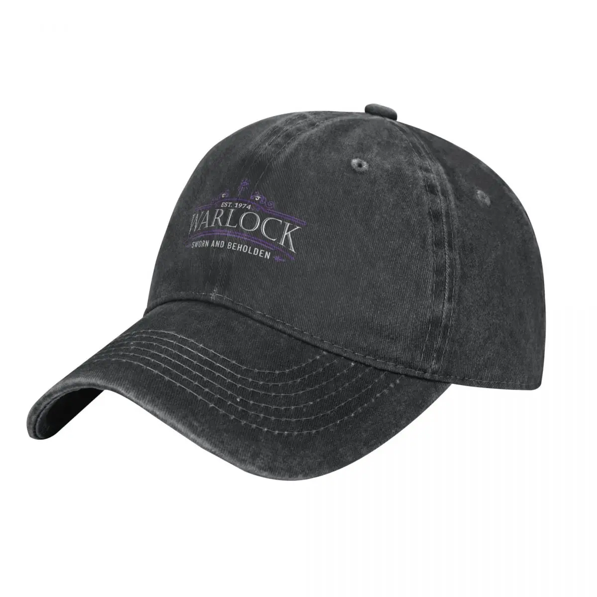 

Warlock Est 1974 Cowboy Hat Beach Outing dad hat Gentleman Hat Fluffy Caps For Men Women's