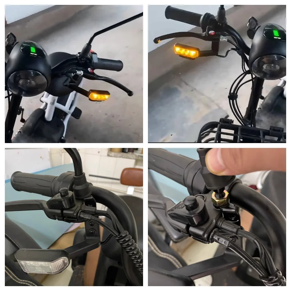 Electric Bike Turn Signal 12V/48V/60V E-bike Tail Light IN