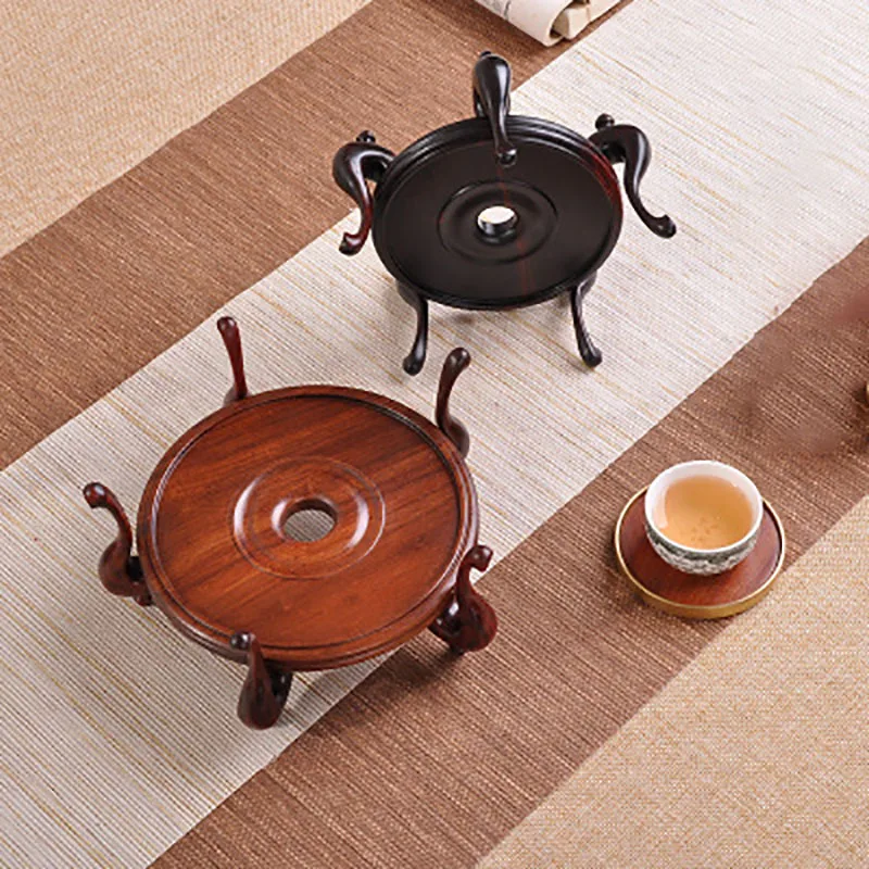 Redwood-Gilt Flower Pot, Purple Light, Sandalwood, Gold Ornament Base, Copper Vase, Retro Bonsai, Jade, Tea Pot, Copper