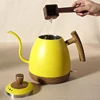 1000ML Electric Kettle Gooseneck Hand Brew Coffee Pot 1350W Slender Fine-mouth Jug 304 Stainless Steel Teapot Kettles 220V 5