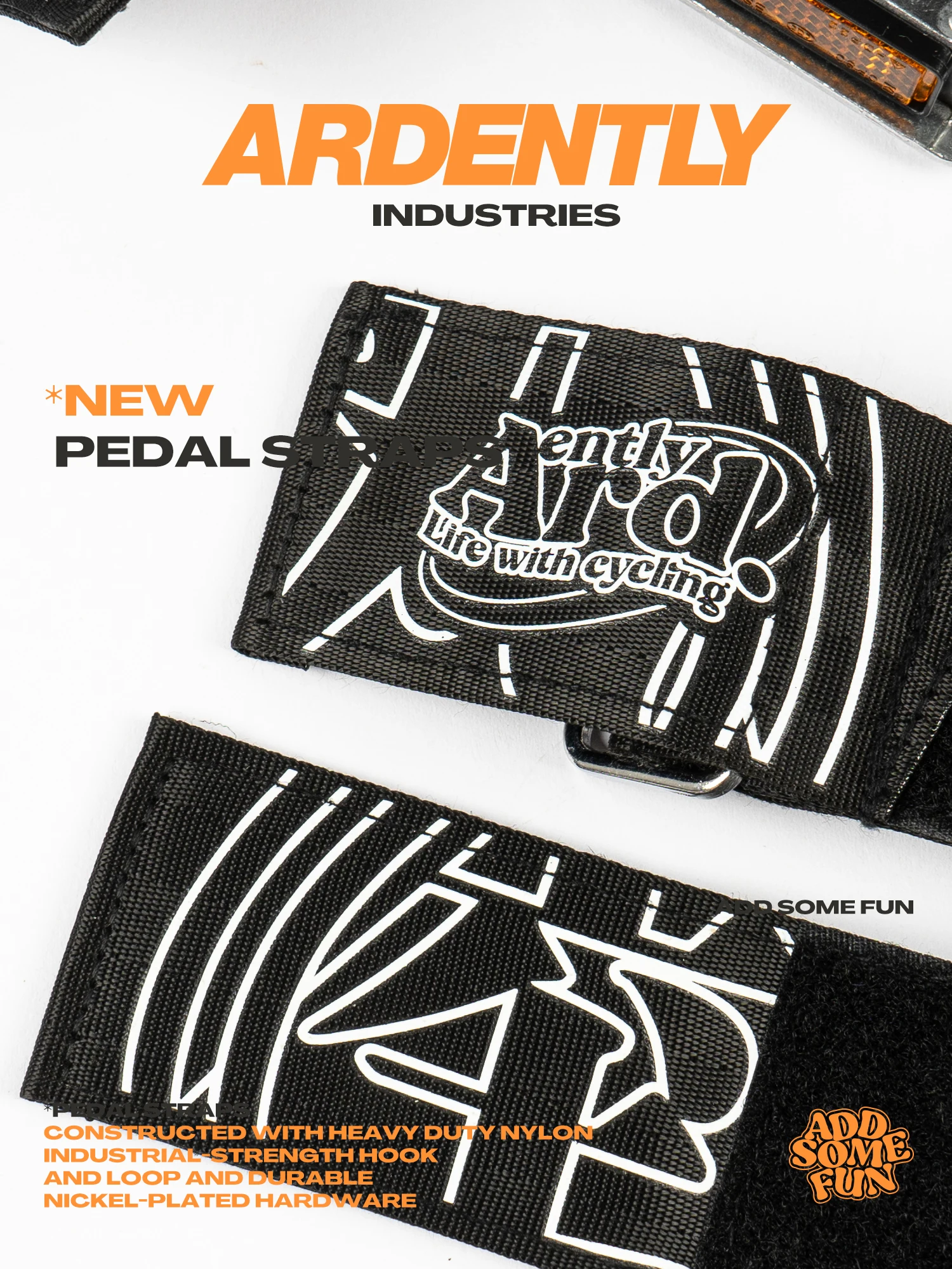 Ardently 2Pcs Nylon Fahrrad Pedal Riemen Kappe Clip Strap Gürtel Selbstklebende Fahrrad Pedale Band Fixed Gear Rennrad Abdeckung radfahren Teile – Detail 1