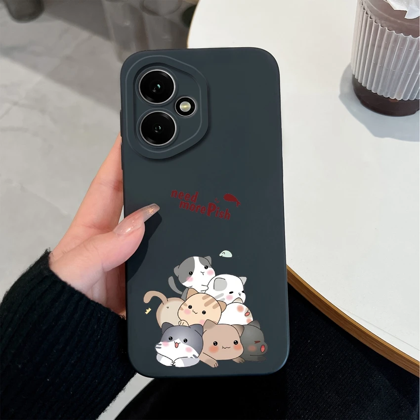 Astronaut-Themed Liquid Silicone Anti-Slip Phone Case