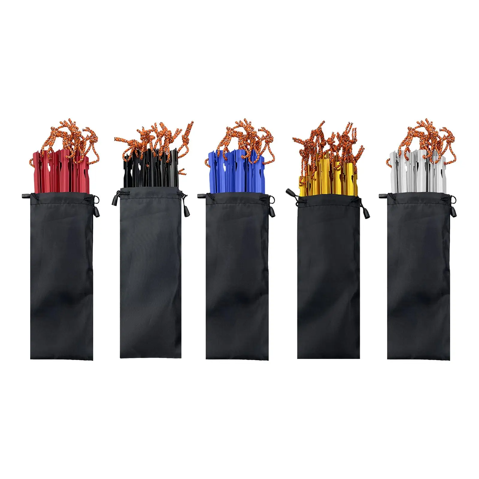 

Легкие стойки для палатки, 8 шт., с чехлом для переноски, тянущиеся веревки, прищепки для пустыни, походов, наружного садоводства, тента