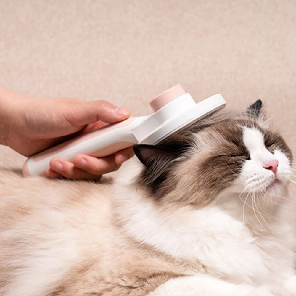 

Pet Comb Self Cleaning Slicker Brush for Dog and Cat Removes Undercoat Tangled Hair Massages Particle Improves Circulation