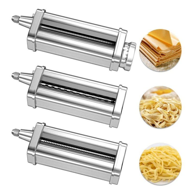 

Noodle Press Kit For Kitchenaid Pasta Maker Stainless Steel Pasta Spaghetti Roller Stand Mixer Attachment Kitchen Tool
