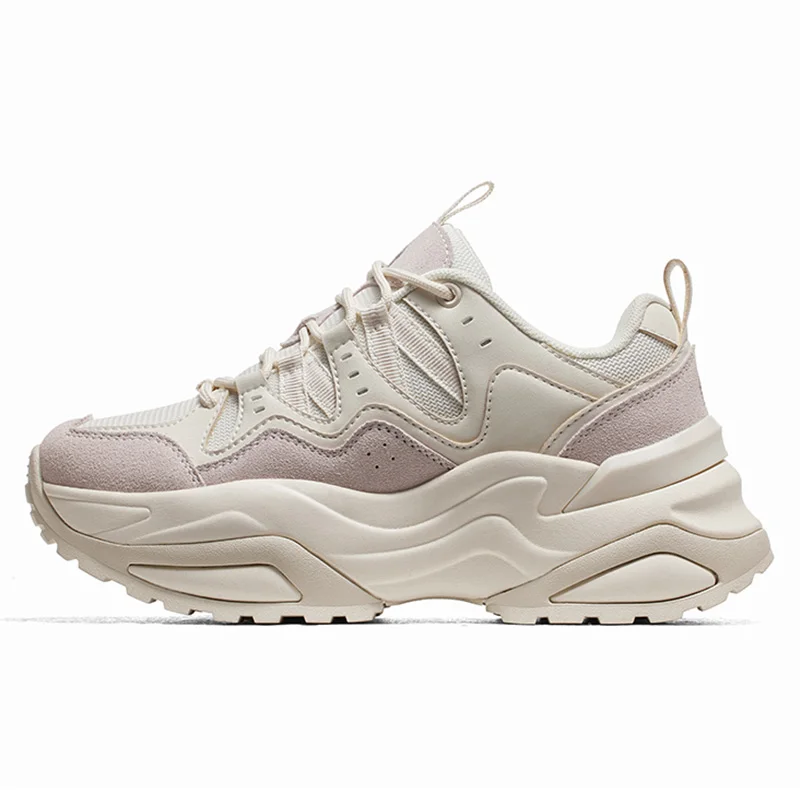 GOLDEN CAMEL Casual Shoes for Women Autumn Women's Sports Shoes Breathable Thick-soled Height-increasing Daddy