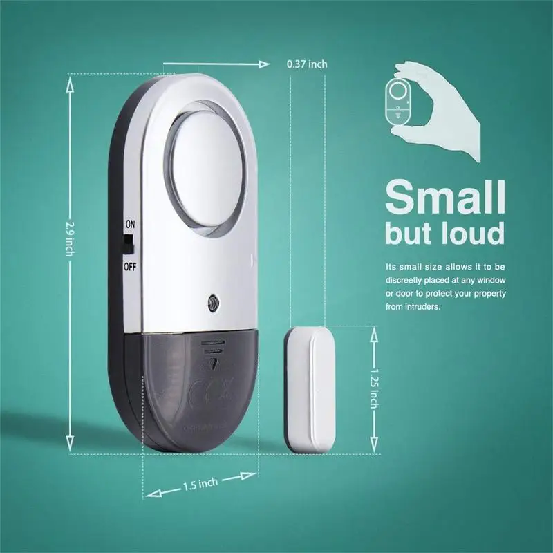 Door Window Alarm Loud Door And Window Open Alarm Sensor for Kids Super Loud 125dB Ringer Chime Entry Alert Chime
