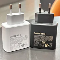 For Samsung 45W Super Fast Charger EU Adapter 1.8M 5A Type C Cable Galaxy S25 S24 S23 Ultra Plus FE Edge Fold FLip 6 5 A55 A36 4