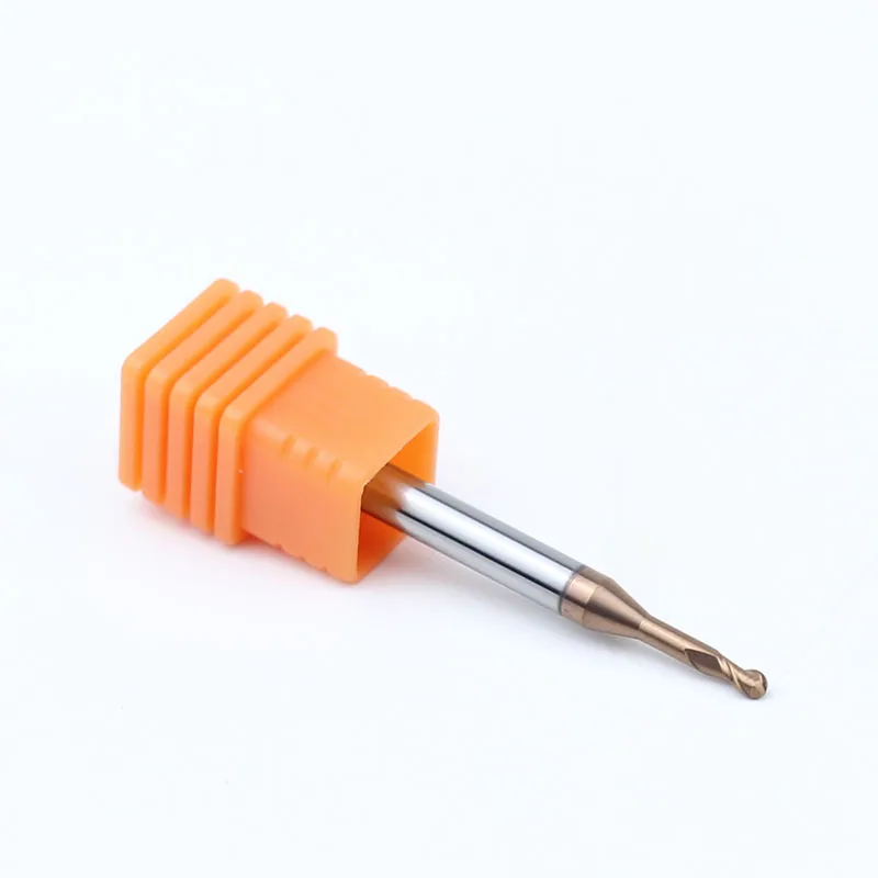 HRC55 HRC65 Carbide Long Neck Ball Nose End Mills CNC Deep Groove Cutter Milling Cutters Router Bit Knife R0.15 R1 Endmills