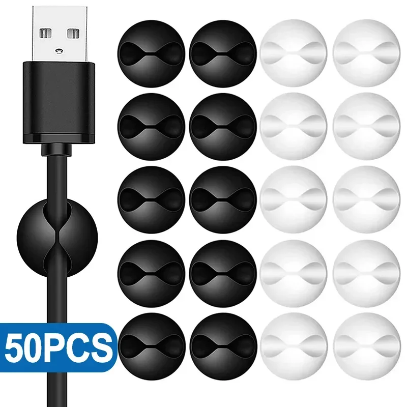 Organizzatore di clip per cavi magnetici Supporto per cavi autoadesivo Sistema di gestione dei cavi Clip per cavi durevoli per l'organizzazione dei cavi USB  15
