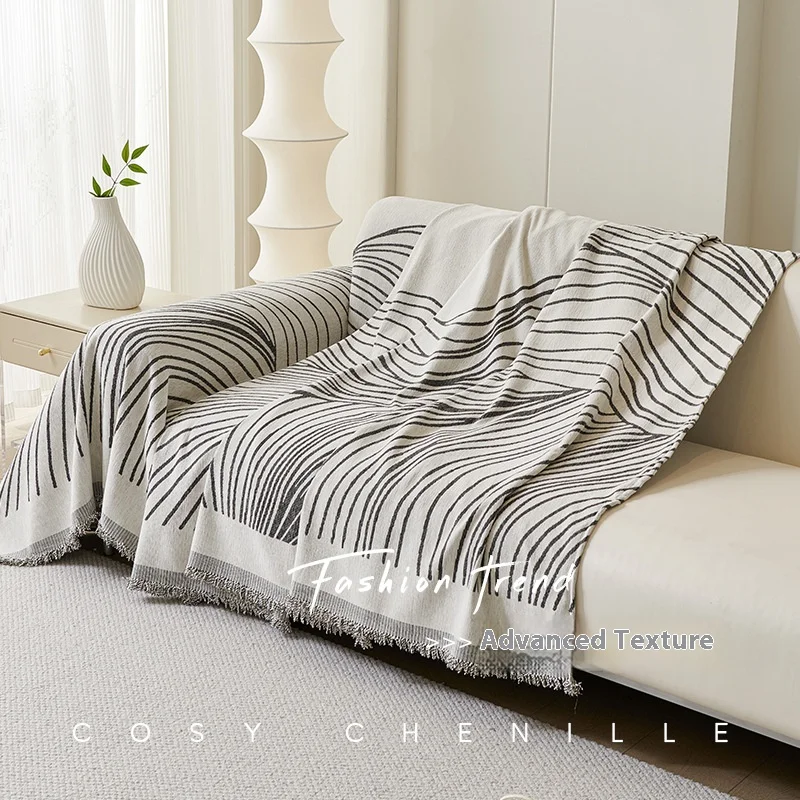 Home Living Room Sofas Towel Sofa Blanket Full Cover 3 Seater 2 Single Sofa Cover Anti-cat Scratch Non-slip 5