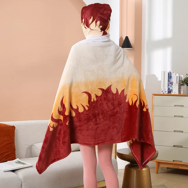 Anime Demon Slayer Cloak Cosplay Blanket Tanjirou Zenitsu Giyuu Kyoujurou Shinobu Soft Warm Cloak Fans Gift Costume Props Lianyu
