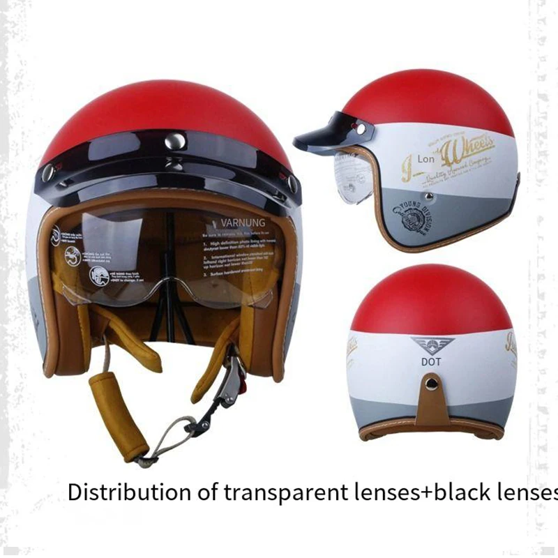 Retro Harley-Davidson motorcycle Bluetooth helmet for men and women in summer four seasons sunscreen motorcycle personality cool