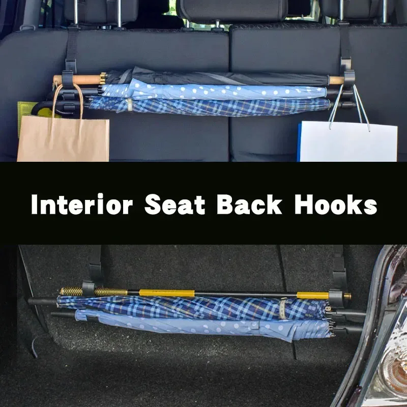

Car Accessories Seat Back Hook Universal Auto Storage Supplies Adjustable Bags ​Hangers Trunk Umbrella Fishing Rod Bracket 2024