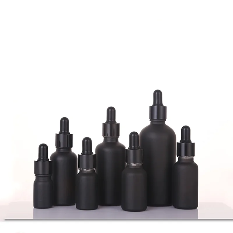 미세 오일 병 스크럽, 블랙 라이트 회피, 유리 화장품, 분리 보틀링 드로퍼, 유리 병, 10ml, 30ml, 50ml, 100ml