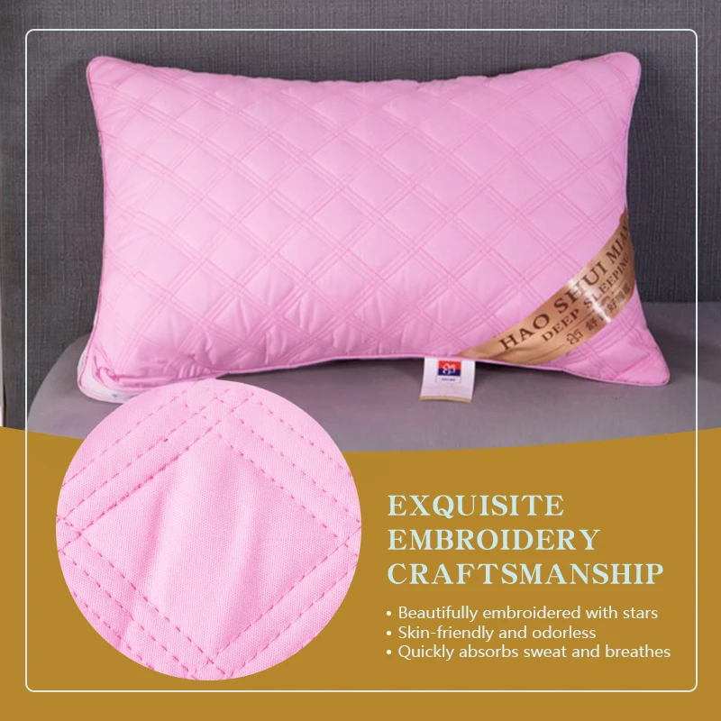 وسادة مبطنة ناعمة للفندق ، نوم مريح قطن من مادة ال...