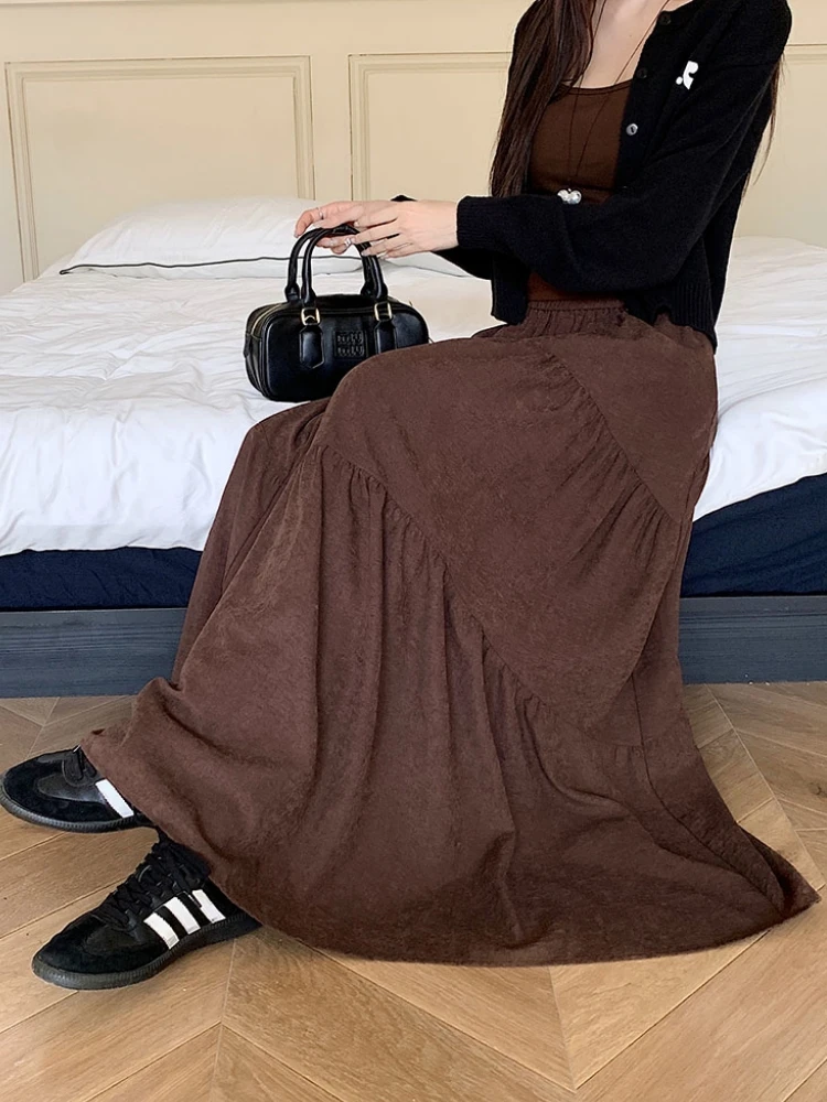 【SUNBURN PROJECT】韓国人気★ Frill Maxi Skirt sunburnproject☆IVEレイ着用Frill Maxi Skirt (sunburnproject