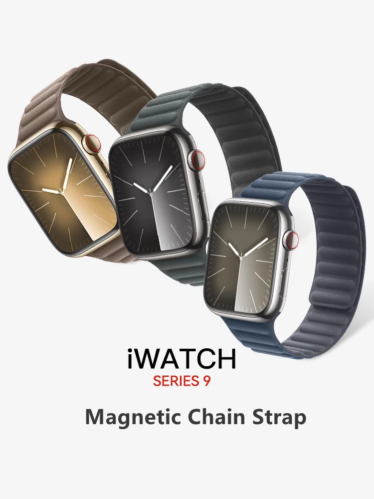 

Ремешок магнитный для Apple Watch Band Ultra, браслет для iWatch Series 9 SE 8 7 6, 45 мм 40 мм 44 мм 49 мм 41 мм
